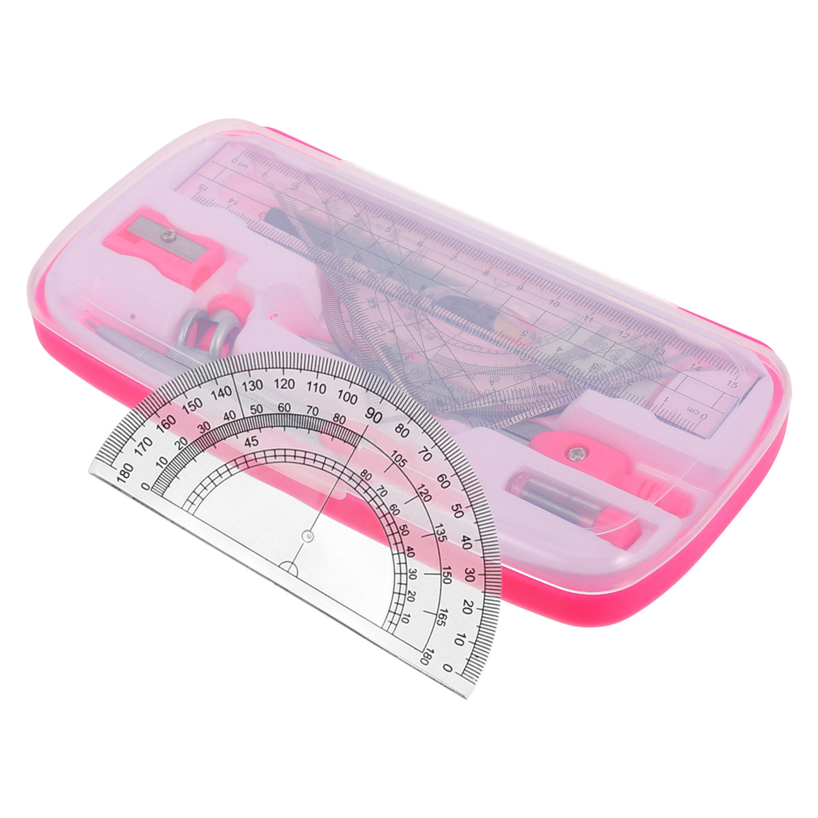 1. Conjunto de compasso, trans - Math Geometry Set With Compass avaliação e preço
