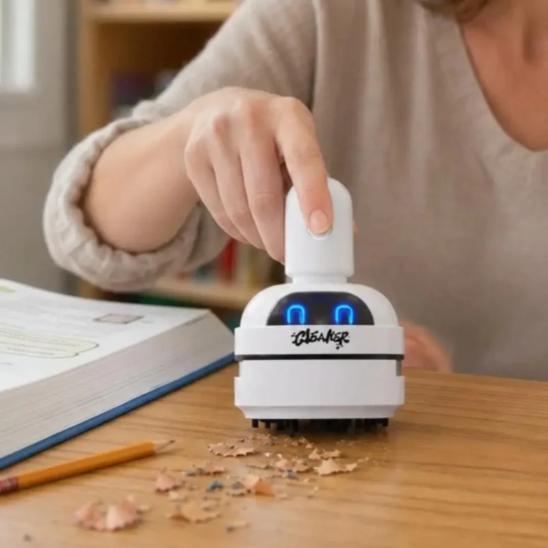 Aspirador de pó para limpeza d - Mini Desktop Vacuum Cleaner For Eraser Dust avaliação e preço