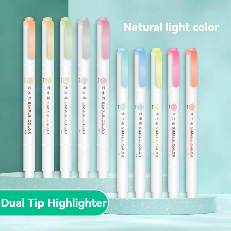Cor Pastel Highlighters, Dupla - Pastel Highlighter Set Double Ended avaliação e preço
