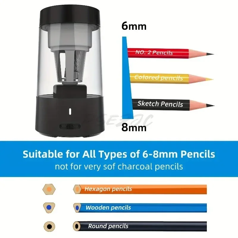 Apontador de lápis elétrico po - Electric Pencil Sharpener Usb avaliação e preço
