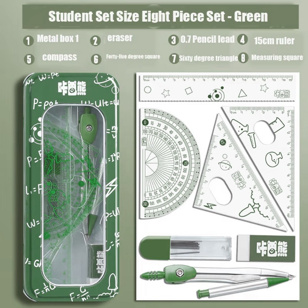 Conjunto de Geometria Matemáti - Math Geometry Set With Compass avaliação e preço